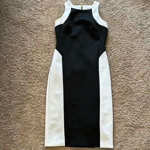Black and white size 2 Calvin Klein dress